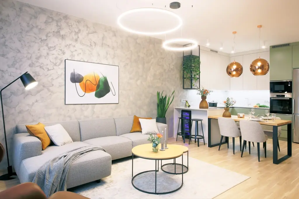 Realizace interiéru bytu v novostavbě, Smíchov City